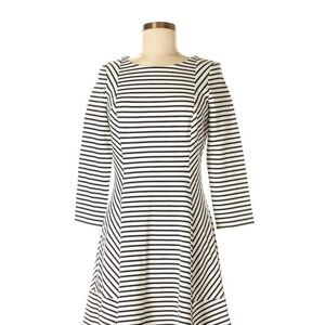 Lands stripped print casual dress